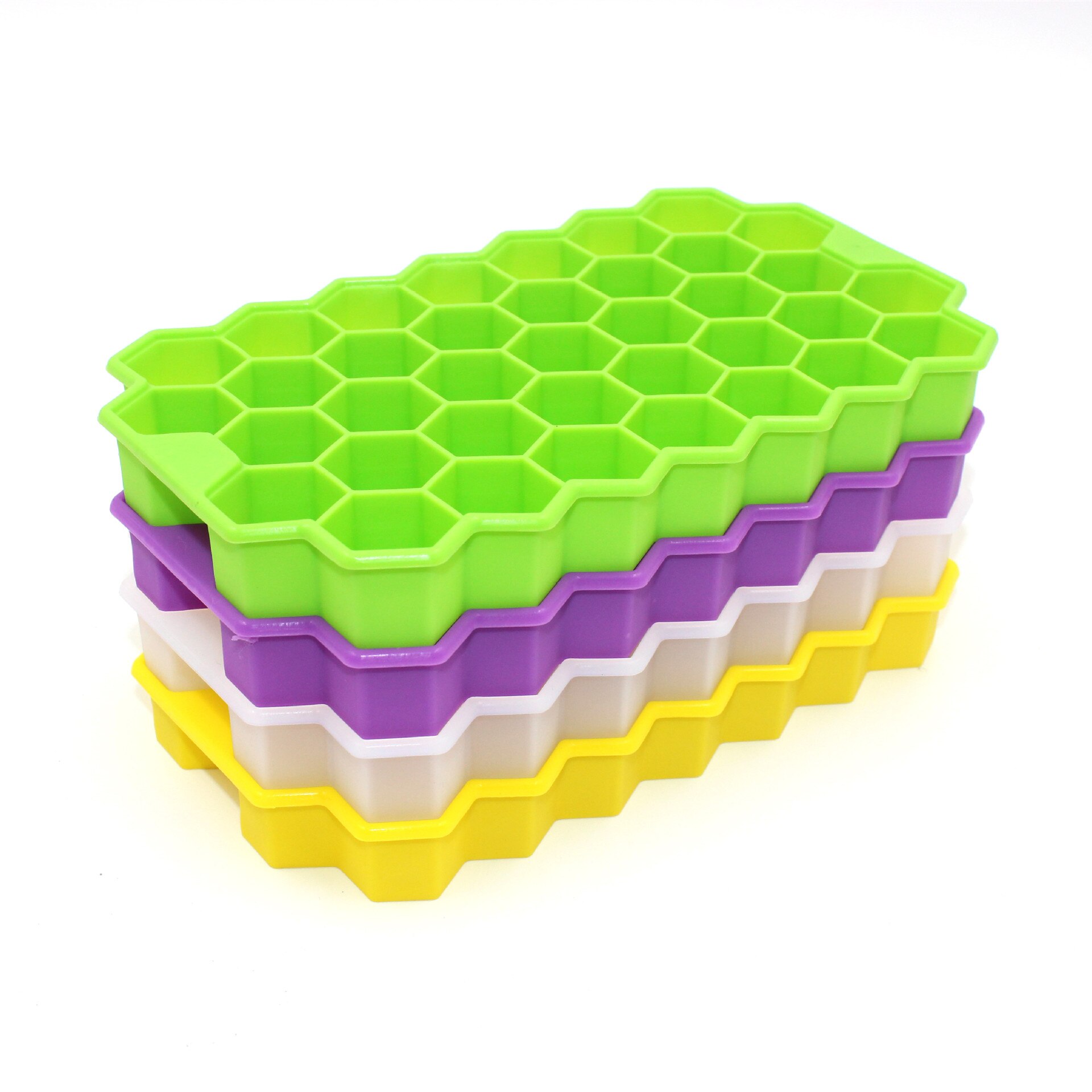 Honeycomb Shape Ice Cube 37 Cubes Ice Tray Ice Cube Mold Storage Containers Ice Cube Tray Mold Ice Tray silicone ice cube tray