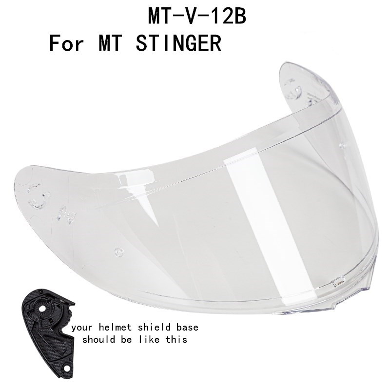 MT Helmet visor replacement wind shield for MT THUNDER 3 SV STINGER helmet original MT equipments: Champagne
