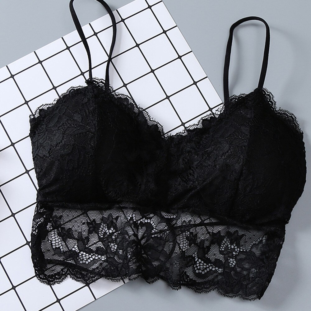 30 # la ropa interior de las mujeres deportes Bras de encaje Bralette Sexy chaleco tener un relleno en el pecho con Push Up deportes ropa interior Sujetador deportivo tapa del tanque