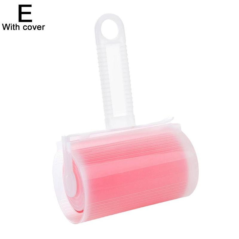 Washable Clothes Hair Sticky Roller Reusable Portable Remover Home Bed Pet Roller Dust Carpet Collector Hair Clean Sticky S A3w4: E