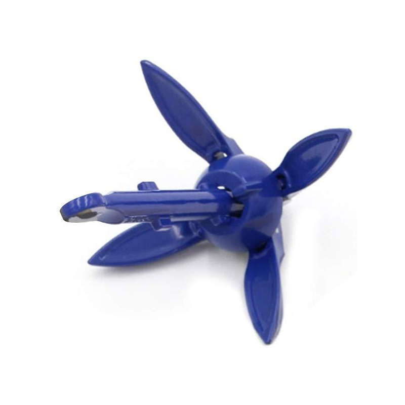 Kit de ancla de aluminio plegable con cuerda para canoa, kayak, bote pequeño, barco de pesca, seguridad de pesca, ancla Universal para embarcaciones