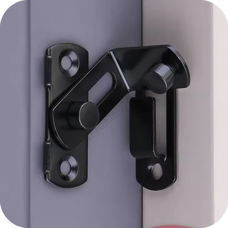 Universal 90/180 ° Pestillo de bloqueo de acero inoxidable, cerradura de puerta corrediza de Granero, puertas, ventanas, seguridad, protector antirrobo para el hogar