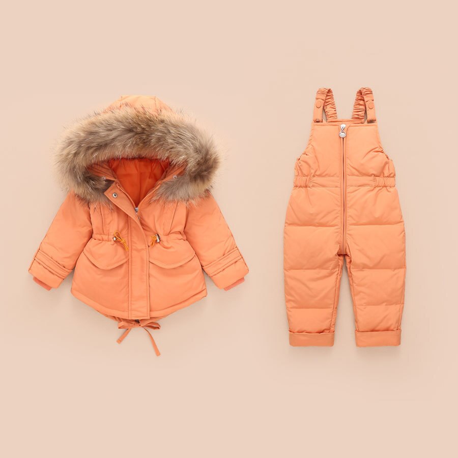 Winter Warme Jacke Kinder Overalls für Mädchen Jungen Kinder Schneeanzug Baby Jungen Mädchen Mantel Unten Jacken Kleinkind Neue Jahr Kleidung set