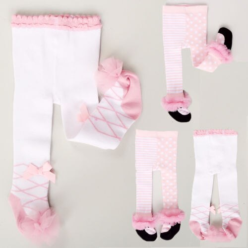 Pudcoco-collant à volants pour petits enfants | Collants en coton, pour petits garçons et garçons, pantalons chauds à fleurs rayés