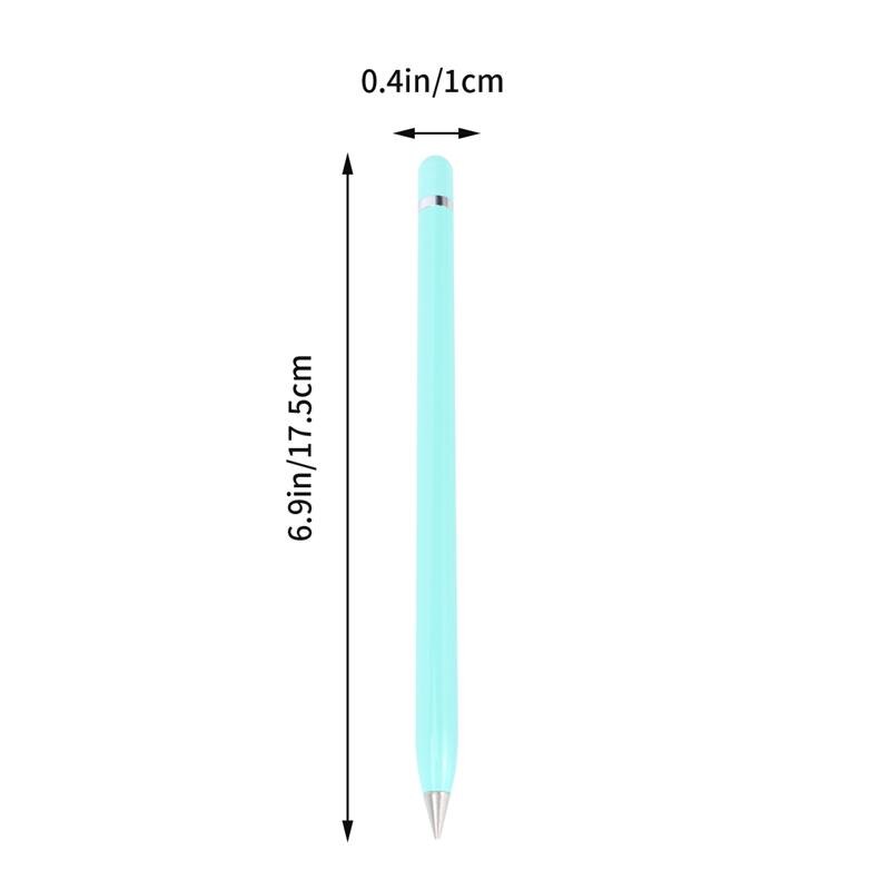 1Pc 4 Kleuren Stijl Eeuwige Potlood Legering Tip Inktloze Pen Geen Refill Eeuwige Oneindige Schrijven Potlood Voor School leveranties