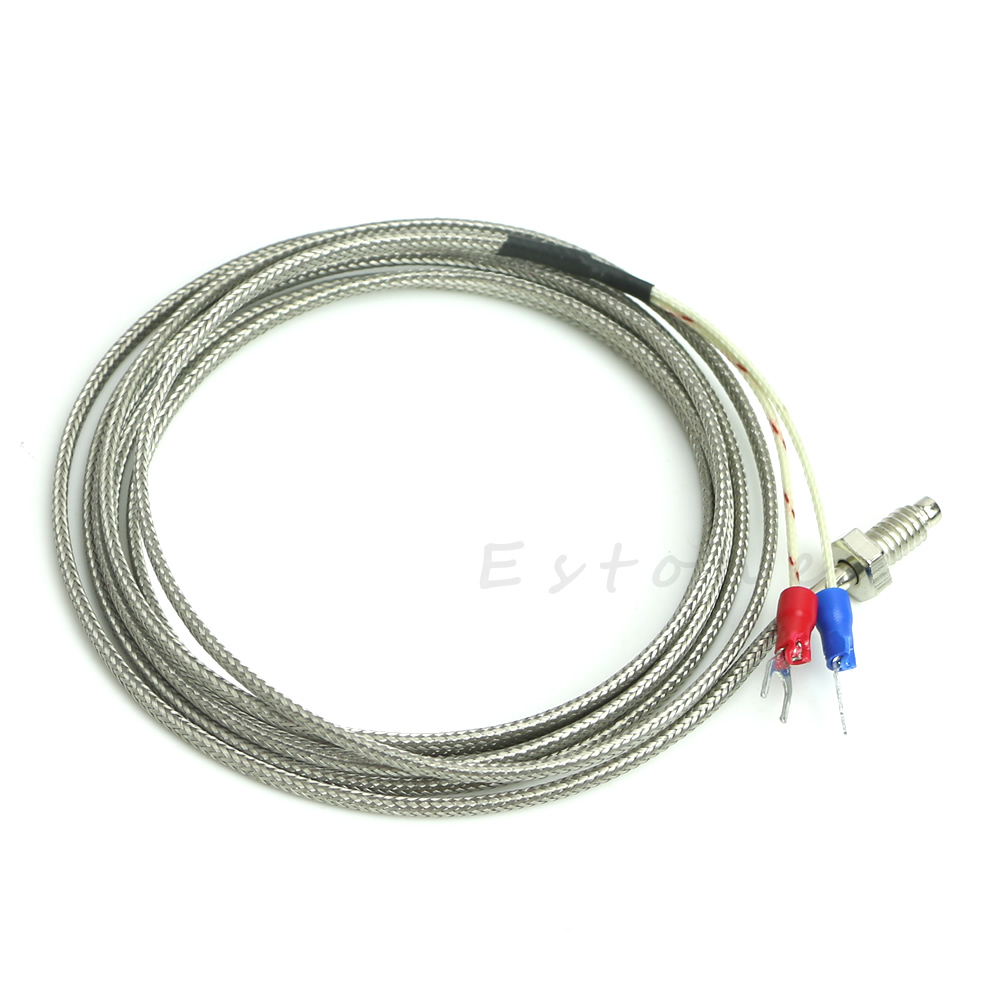 Wasserdichter 0-600 °c k-typ 2m thermistor-temperatursensor mit kabelsonde für eisbrecher, brotbackautomaten und backöfen