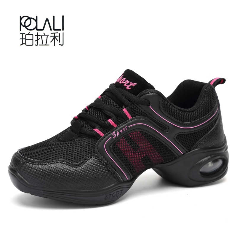 POLALI Dancing Shoes Woman Cheap Hip Hop Sport Sneakers Platform Dance Shoes Woman Modern Dance Shoes Jazz Footwear
