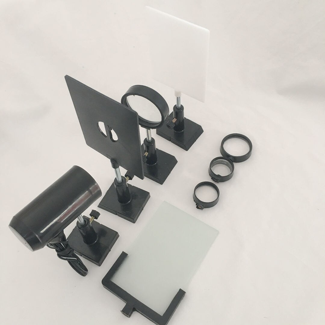 Strumenti ottici di imaging Lente Regola Dello Schermo di Luce Sorgente di Luce Del Tuffatore di Laboratorio Fisica Insegnamento Attrezzature