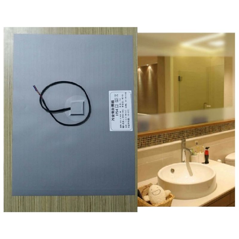 Bathroom Shower Mirror Protective Film Anti Fog Window Electronic Heating Film for Shower Room Mirror