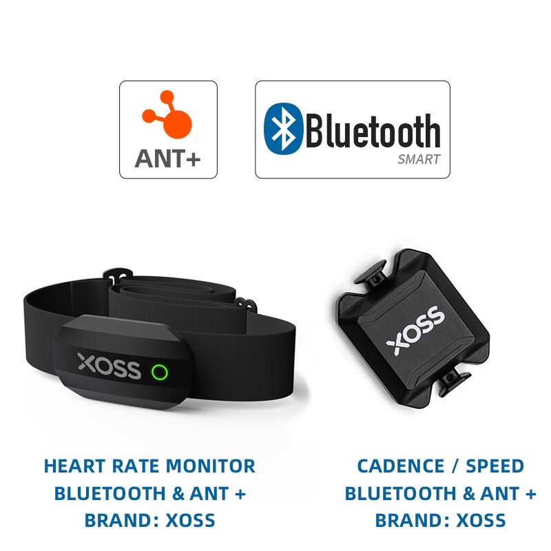 Heart rate monitor ANT+ Bluetooth 4.0 For Wireless Cadence Sensor Speedometer Cycle Computer for Bicycle APP: Group XOSS