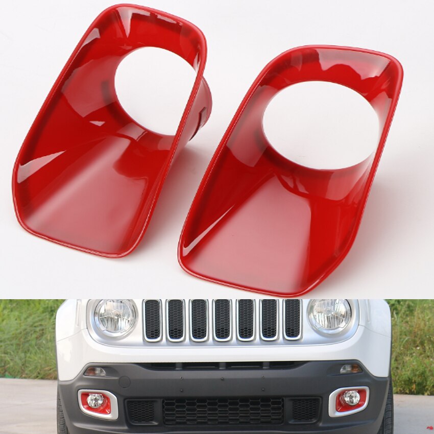 Yaquicka auto exterieur mistlamp voor lamp afdekkap trim frame styling mallen voor jeep renegade abs