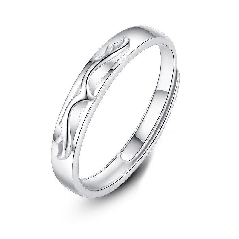 Anelli di cristallo alla moda in corno di alce per donna uomo amante coppia anelli Set amicizia fidanzamento matrimonio anelli aperti 2021 gioielli