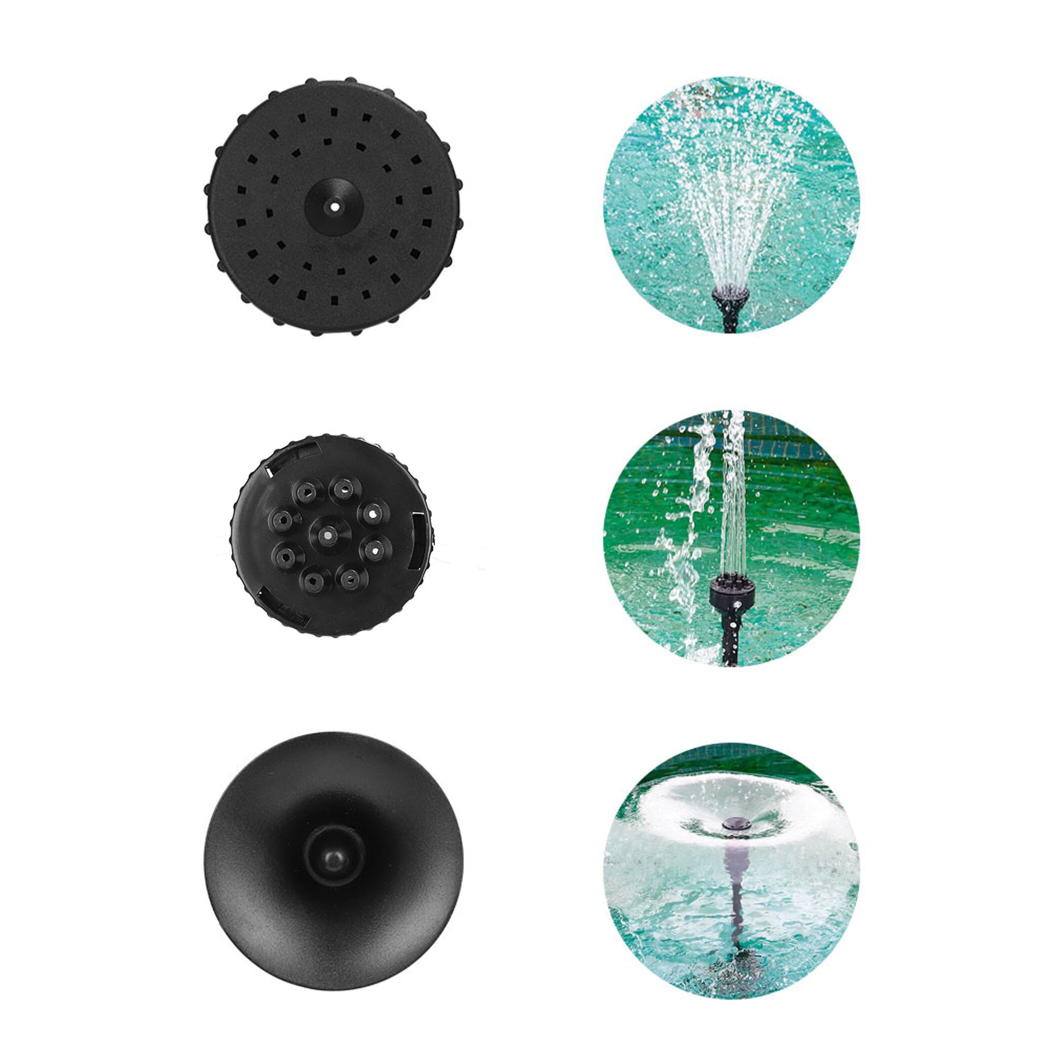 Fontein Nozzle Kit Water Sproeier Hoofd Waterval Sprinkler Diy Voor Tuin Vijvers Tafelblad Visvijvers