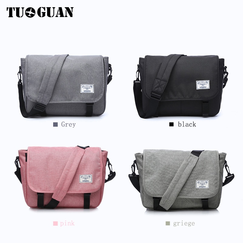 TUGUAN Men Messenger Bags Men's Business Travel Shoulder Bags female Canvas Briefcase Men Crossbody Bag Handbag XB1701T