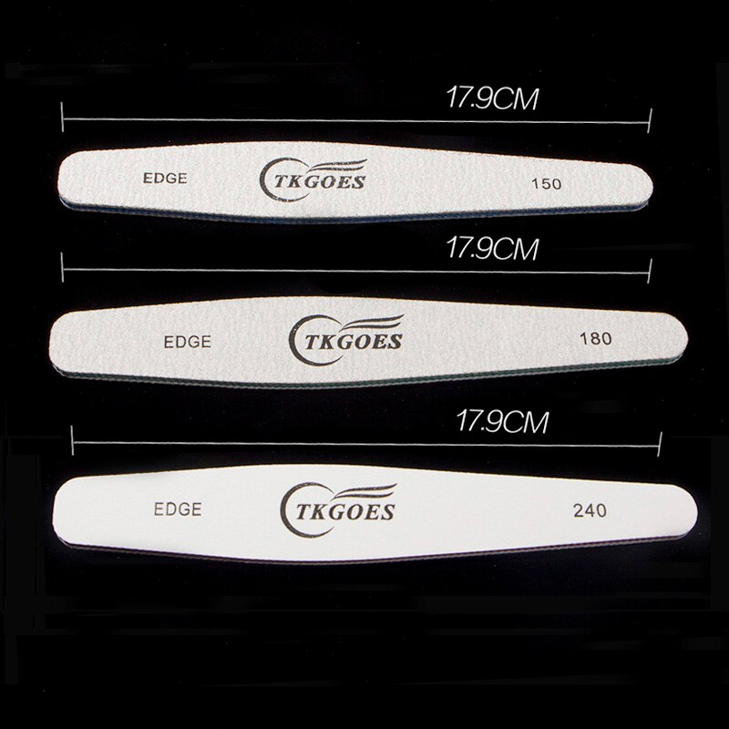 6 unids/set limas de uñas Grit 110 150 180 220 240 280 1000 4000 juego de 6 estilos disponibles para manicura y pedicura