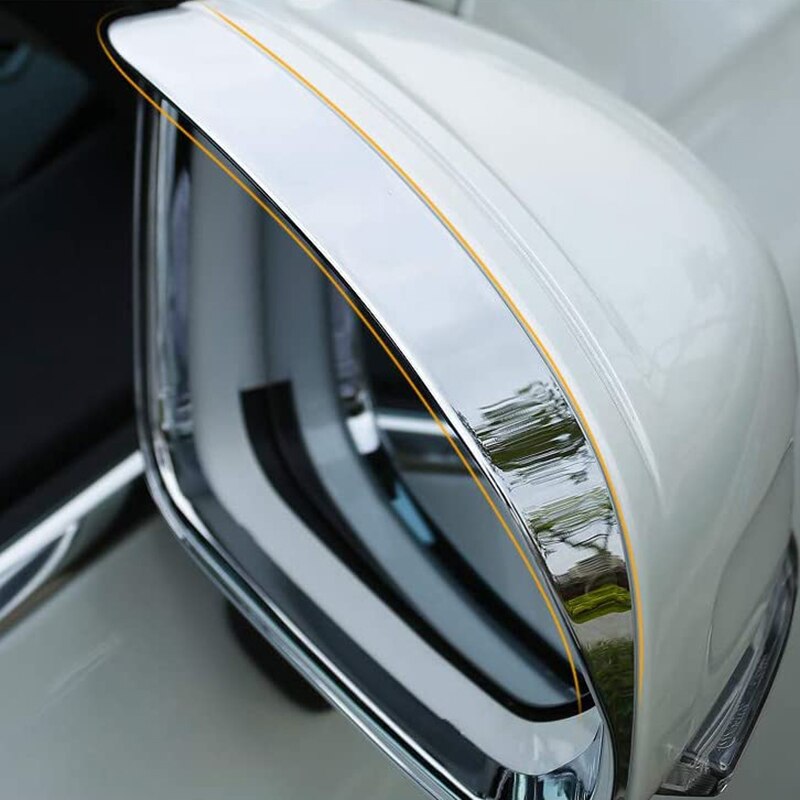 For Volvo XC60 - Car Side Door Rain Rear View Mirror Visor Shield Sun Rain Guard Cover Trim Accessories Chrome