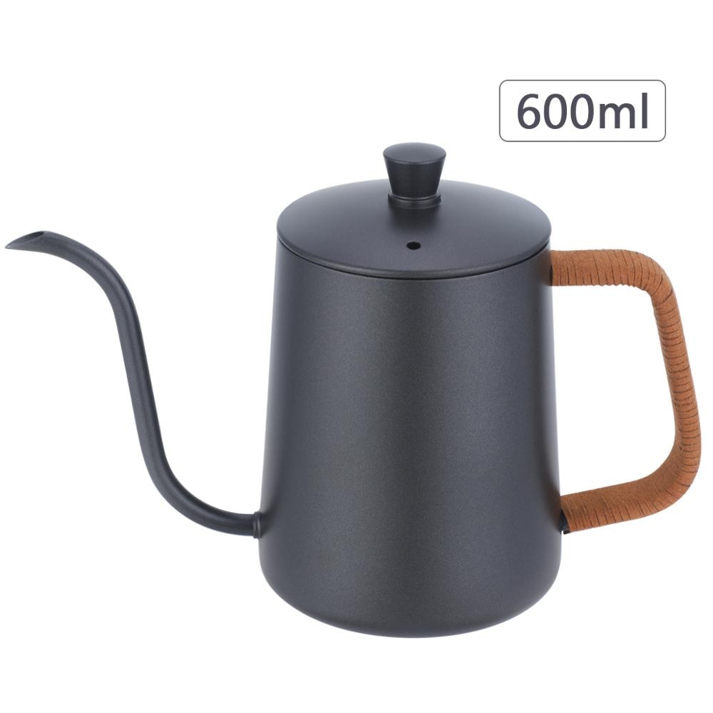 Wingjip Long Narrow Spout Coffee Pot Pour-Over Kettle Gooseneck Spout Drip Coffee Pot Perfect for Coffee Maker-600ml