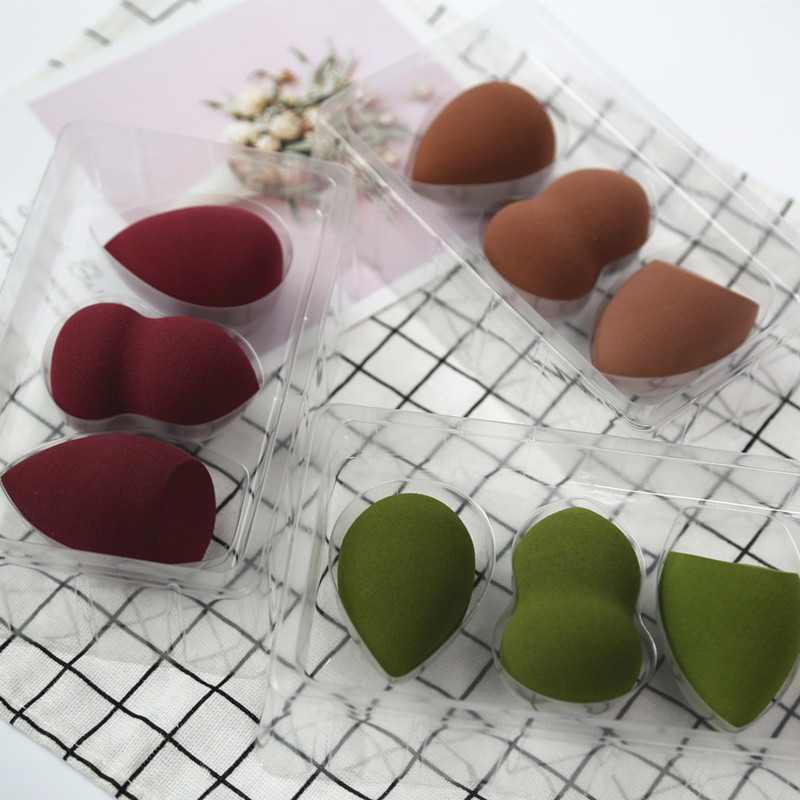 Éponge de maquillage, 3 pièces/boîte grande taille, gourde goutte d'eau, pour mélange de cosmétiques