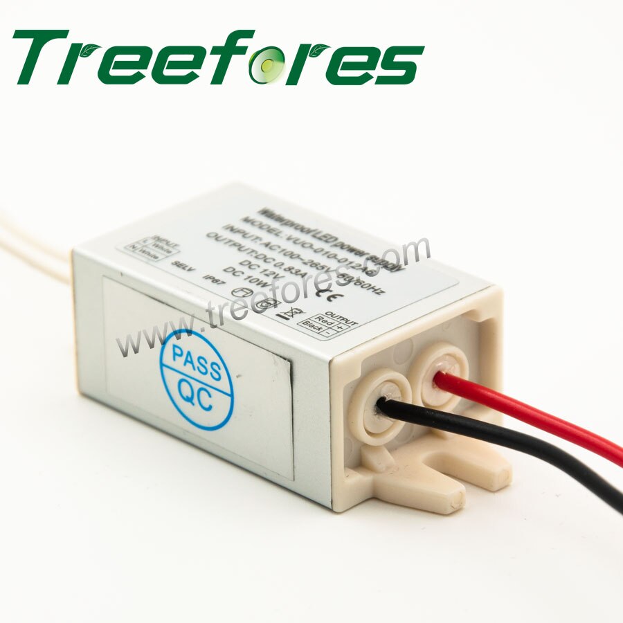 12 W 24V DC 12V IP67 Mini transformador Led al aire libre iluminación del jardín CE RoHS SAA 12 vatios controlador de fuente de alimentación