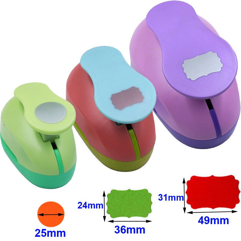 3pcs 25mm 35mm 50mm paper cutter дырокол Circel Flower punch hole puncher eva foam Scrapbook punchers DIY perforadora de papel: 253649mm C-NewTag