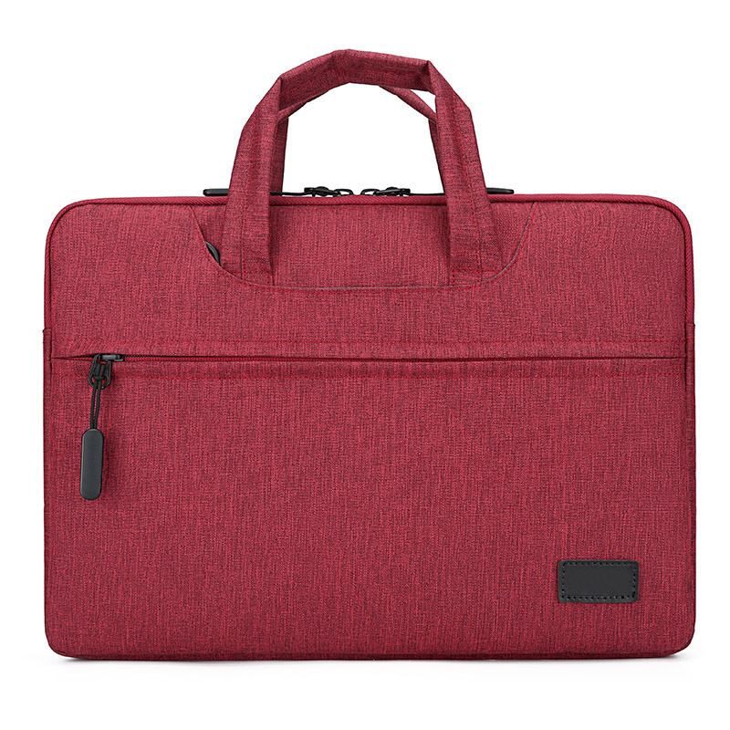 AOTTLA Handbag 16 Inch Laptop Bag Large Capacity Men's Briefcase Classic Solid Color Women's Shoulder Bag Leisure Crossbody Bags: Red Big