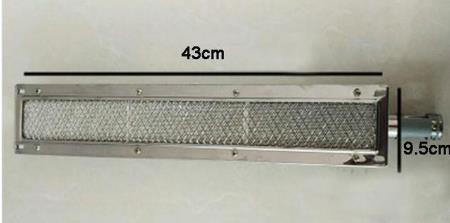oben Grill BBQ infrarot keramik brenner edelstahl keramik Gas brenner alumunium platte infrarot brenner mit düse: 44x9.5cm