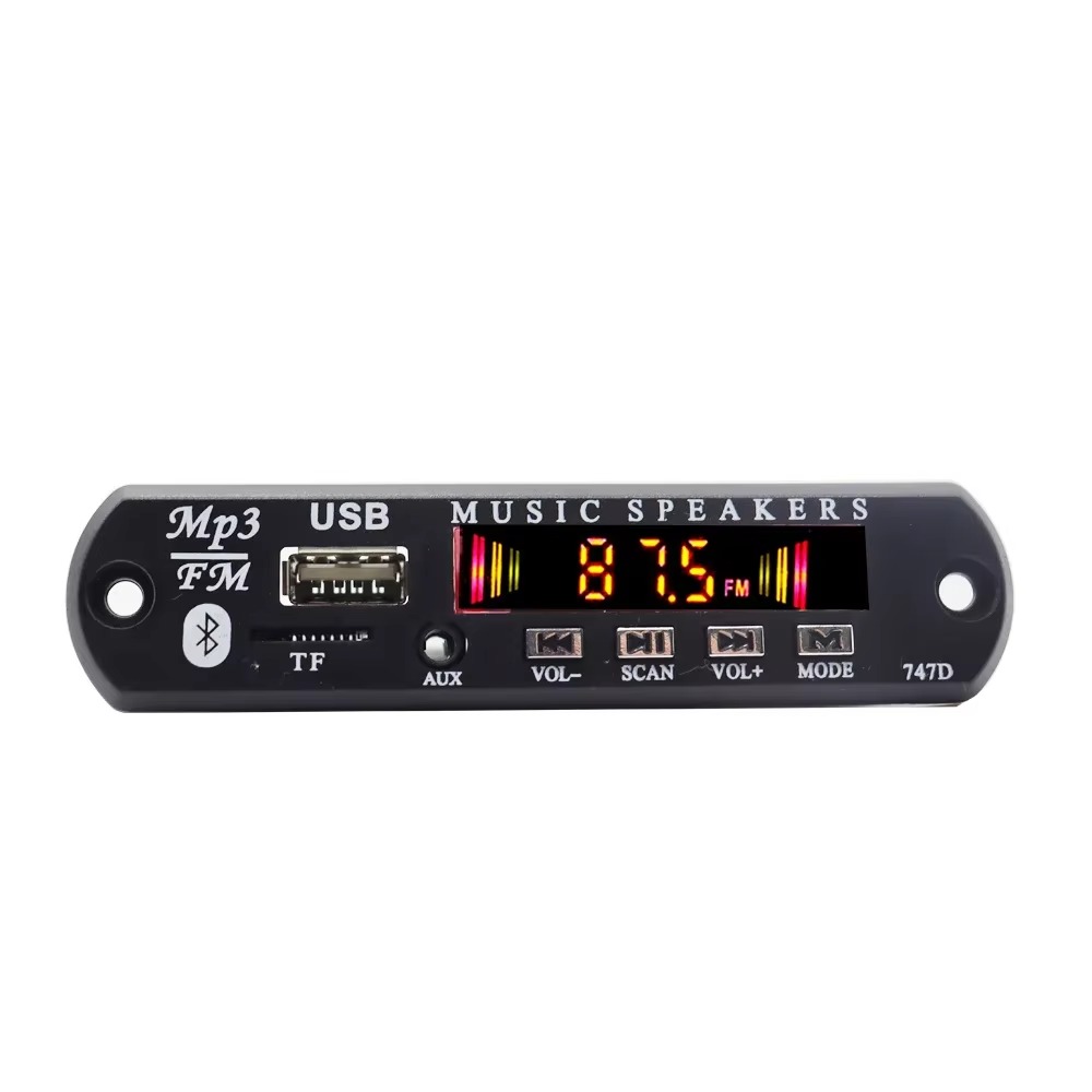 Bluetooth 5.0 MP3-Player Decoder Board FM Radio TF USB 3,5 mm AUX-Modul Bluetooth-Empfänger Carkit Audio V20