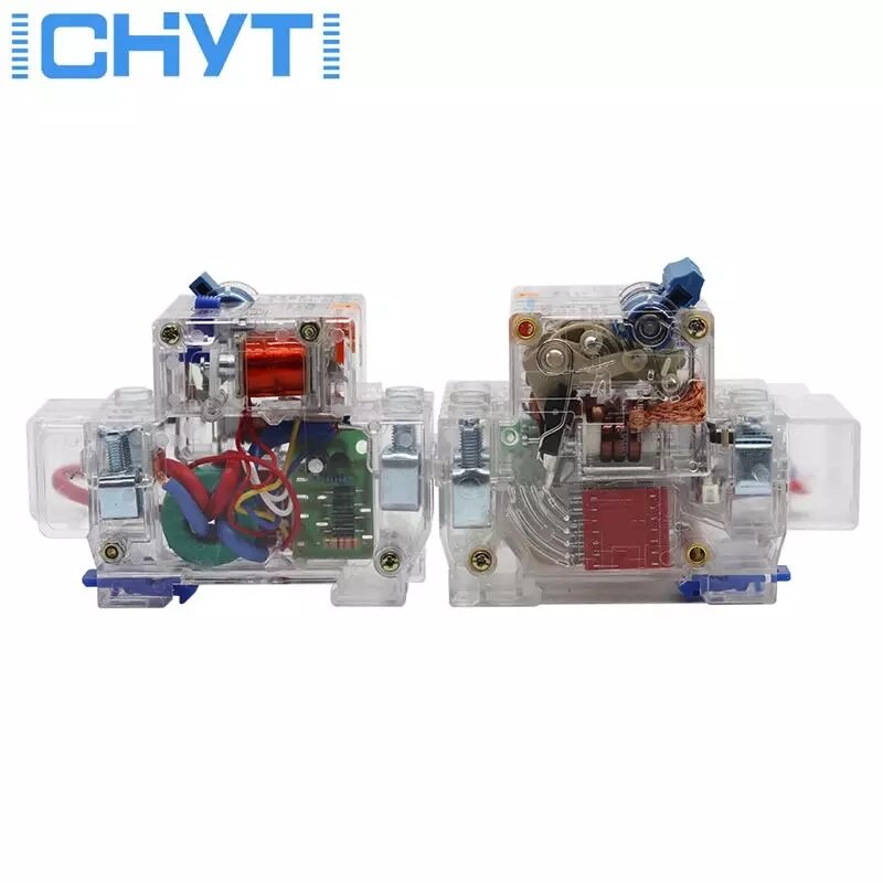 2 Pole DZ47LE NBT1LE 10A 16A 20A 25A 32A 40A 50A 63A Transparante Aardlekschakelaar Aardlekschakelaar Elcb rcbo Aardlekschakelaar