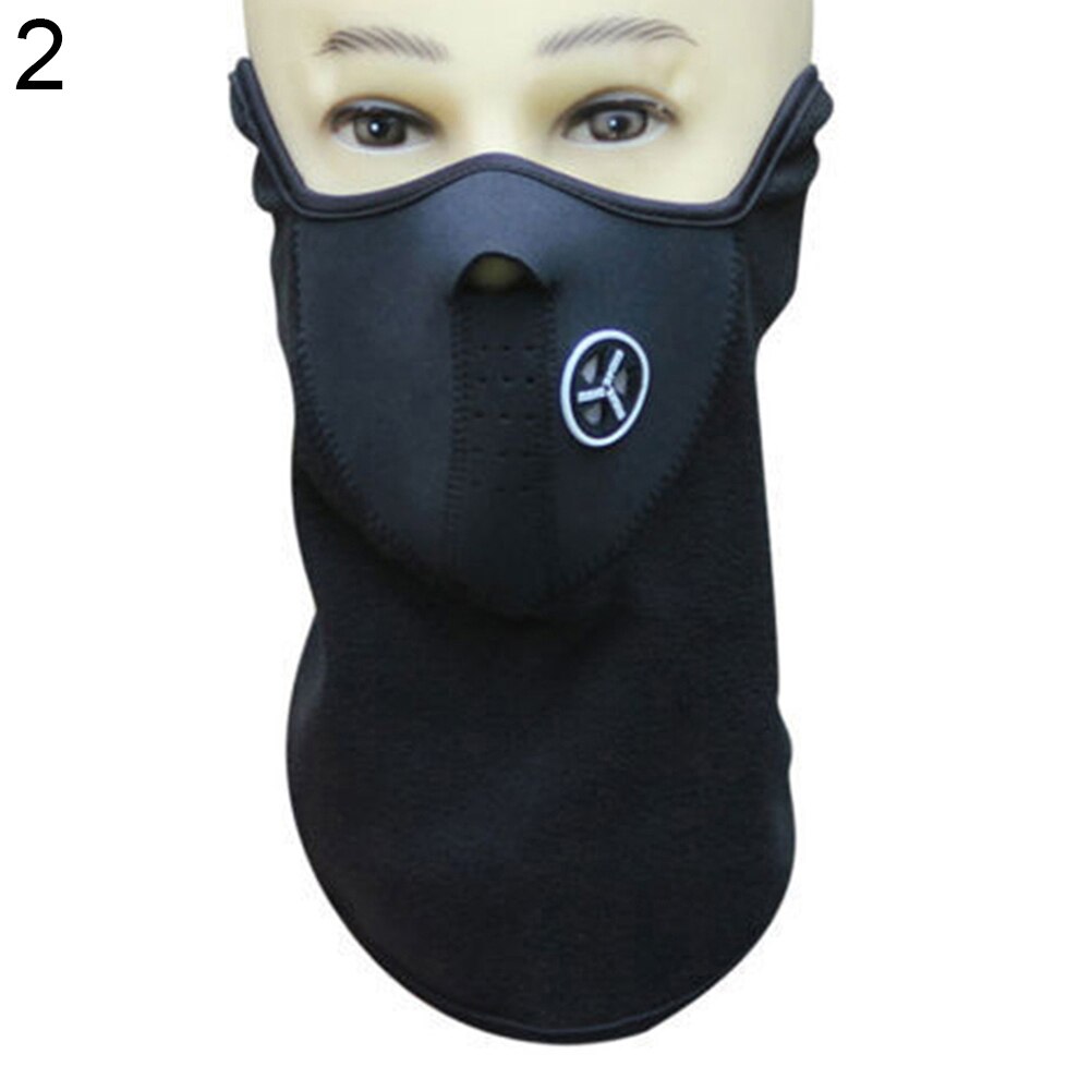 Unisex Winter Outdoor Hiking Scarves Skiing Motorcycle Riding Windproof Neck Warmer Face Mask Motor Helmet Parts: Black