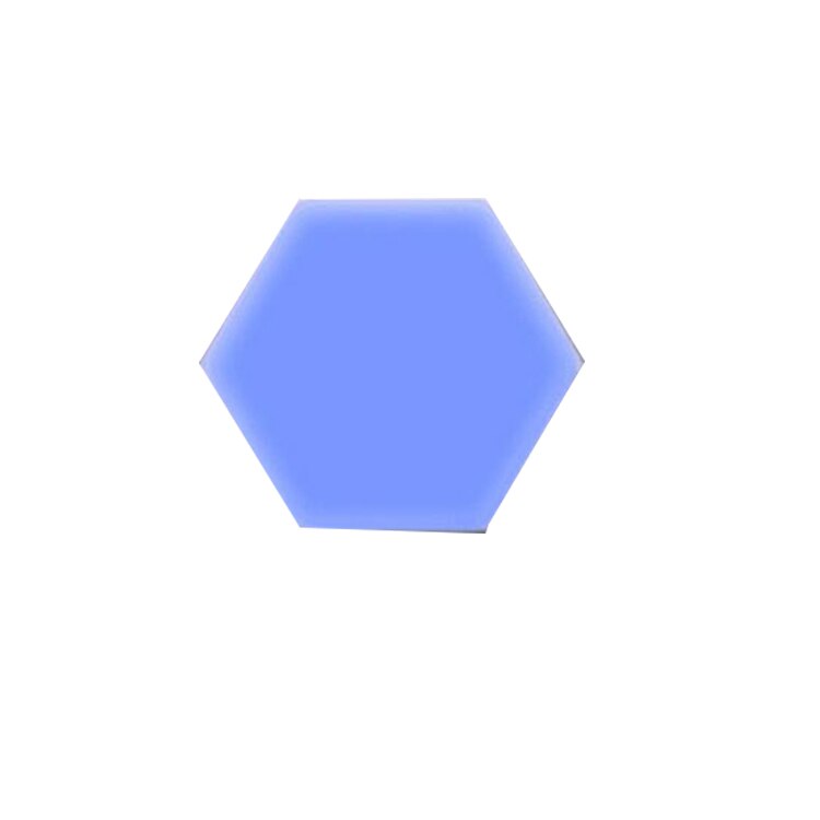1 pièces LED lampe quantique modulaire tactile sensible éclairage Hexagonal veilleuse lampes applique murale hexagonale applique murale: Bleu