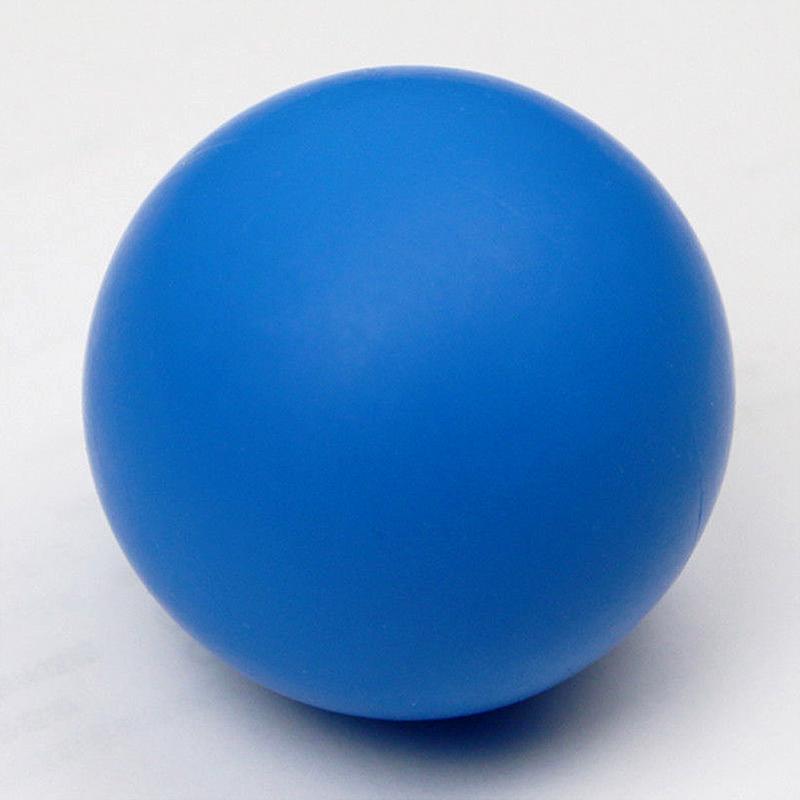 Fitness Massage Ball Hockey Lacrosse Ball Rubber Gym Cross Fit Workout Reaction 64mm Trigger Point Relaxation Yoga Stress Relief: Blue