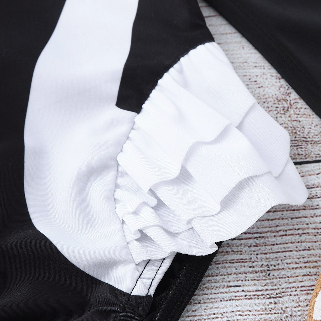 Infant Baby Mädchen Rüschen Cartoon Rashguard Bademode Badeanzug Bikini einteiliges Siamese Bademode Brasilianischen Monokini Biquini #45