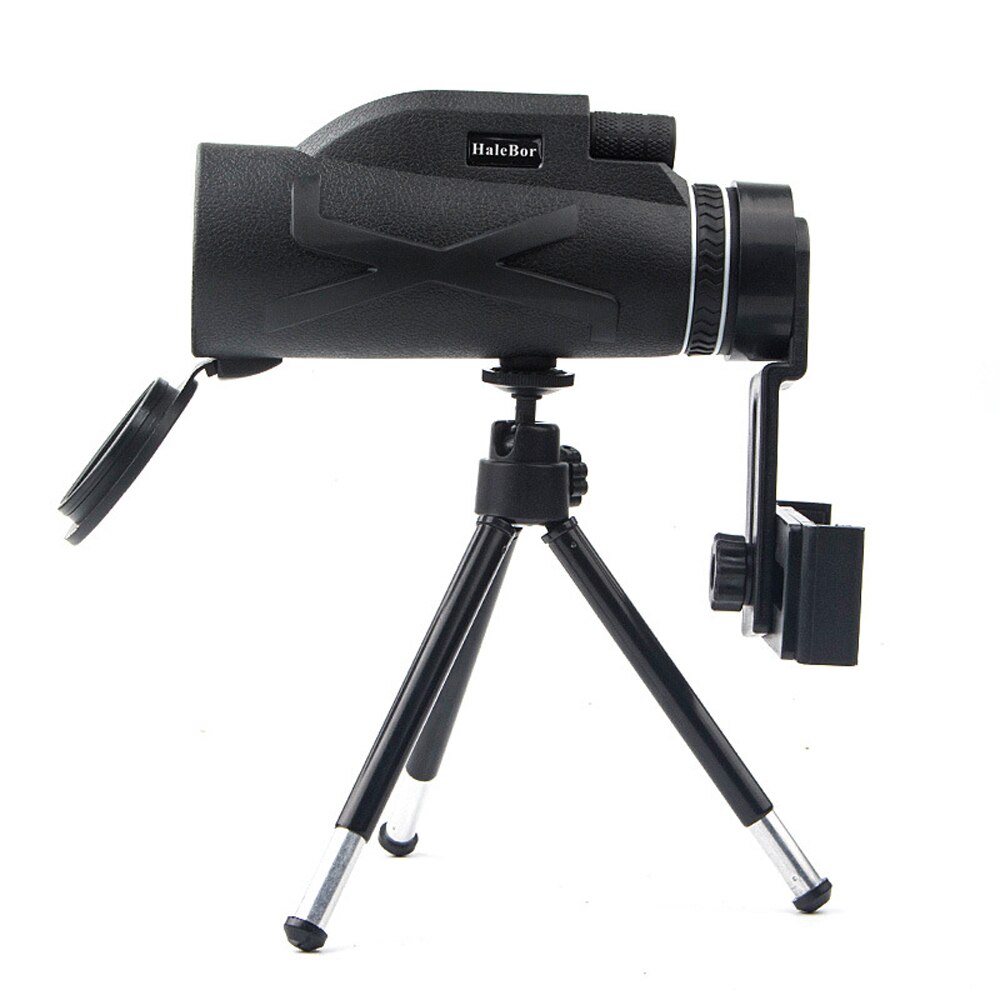 Krachtige enkeloog lange afstand 10000m telescoop zoom hoge hd jacht optische telescoop voor smartphone 80 x 100 telescoop: C