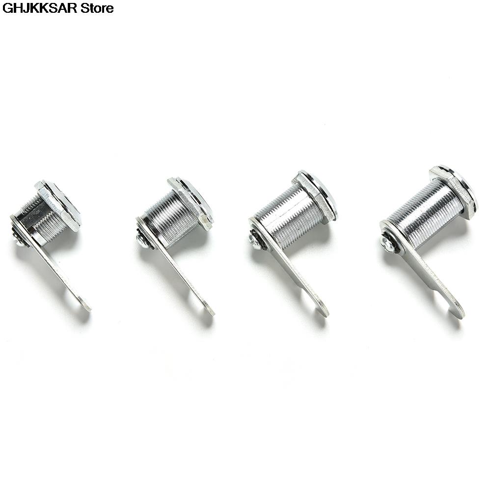 1set Cam Cylinder Locks Door Cabinet Mailbox Drawer Cupboard Locker Security Furniture Locks With Plastic Keys Hardware