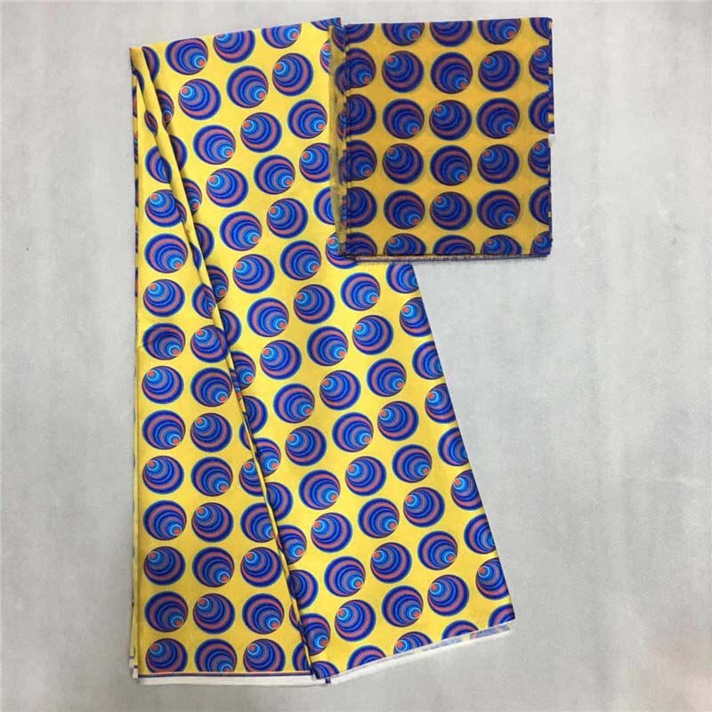 Digital Printed Satin Fabric African Ankara Wax Prints Pattern Nigerian Satin Fabric For Sewing Party Dress: Color 4
