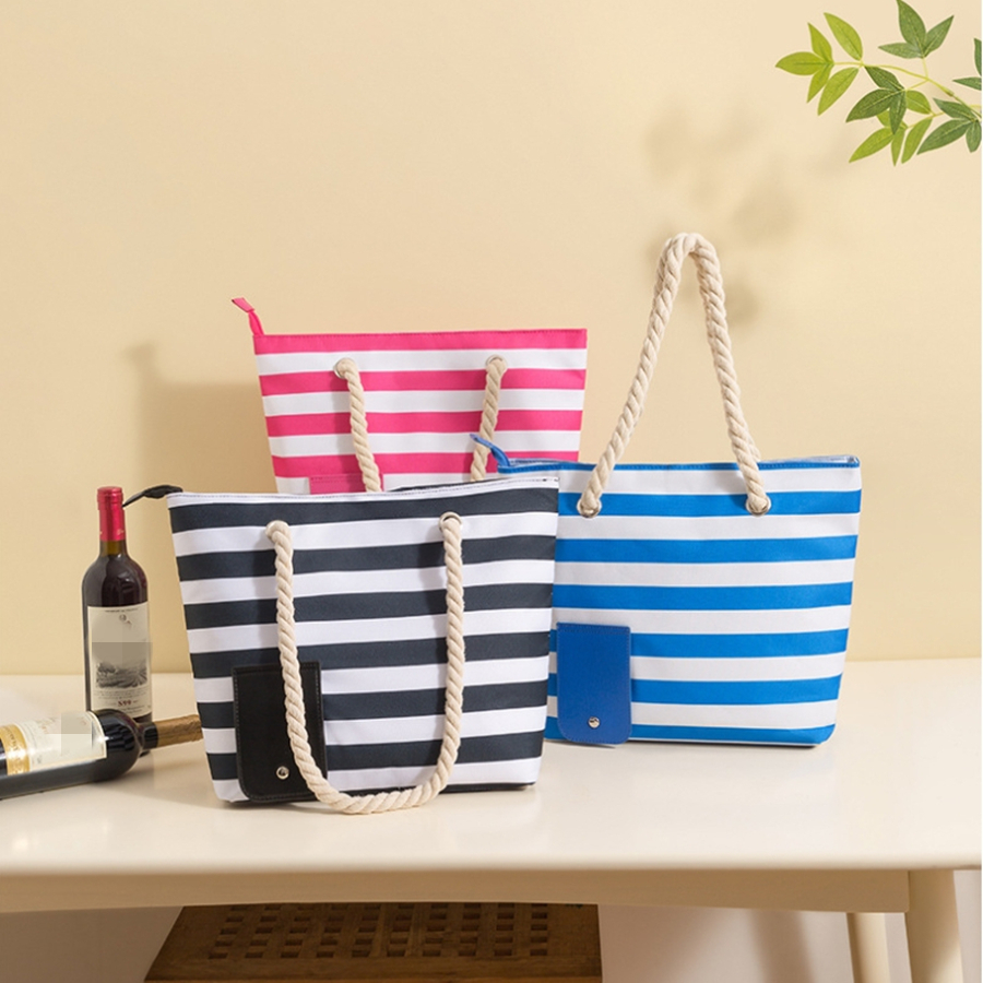 15L Portable Thermal Lunch Bag with Wine Pocket with Taps Durable Waterproof Cooler Ice Insulated Case Camping Beach Handbags