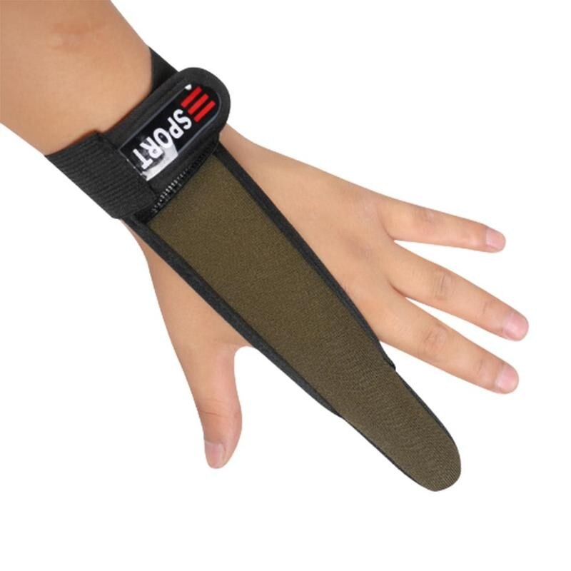 1 stk enkelt finger beskytter fiskeri handsker fisk udstyr handske finger en fiskere handske surfcasting åndbar handske