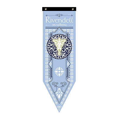 Erebor Arkenstone Lotr Flagge Rivendell Rohan Arthedain Ancalagon die Schwarz Saruman Wohnkultur Fahnen Banner Dekoration Valance S2: Rivendell
