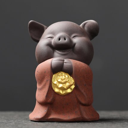 Tea pets ceramic lucky pig ornaments tea art tea play tea set accessories: B