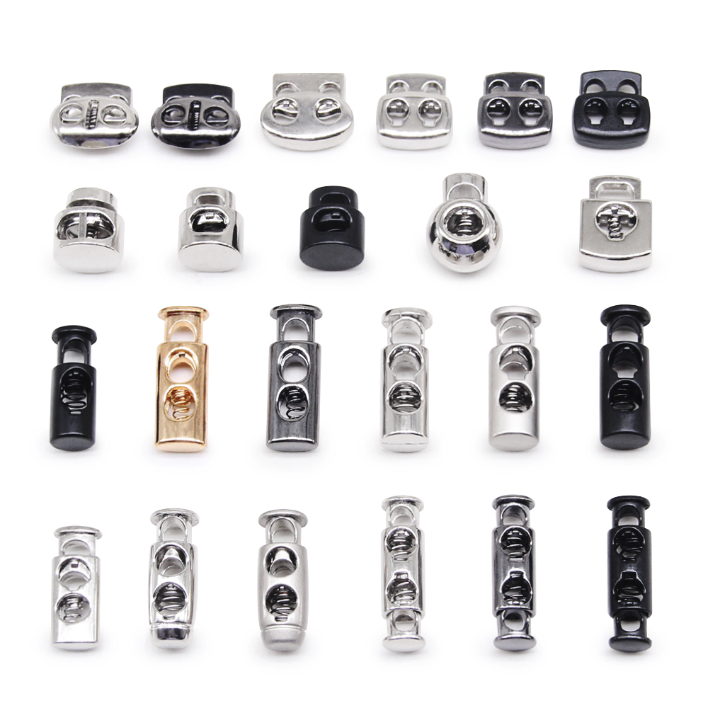 10 stk vintage sølv gunmetal guld ledning lås vippe metal stopper gør-det-selv beklædning syning beklædningsgenstand tilbehør klemme stop
