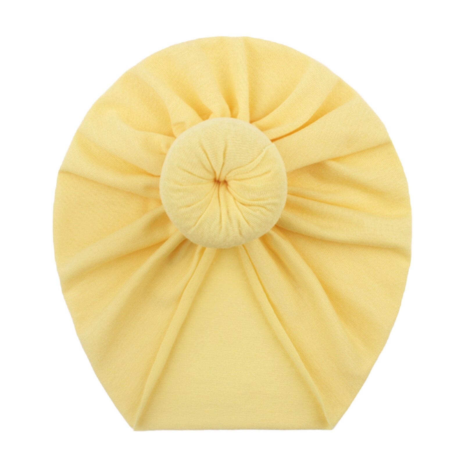 Peuter Kids Baby Hoofdbanden Baby Jongens Meisjes Solid Bow Geknoopt Hoed Beanie Hoofddeksels Accessoires Zachte Tulband Head Band: YE