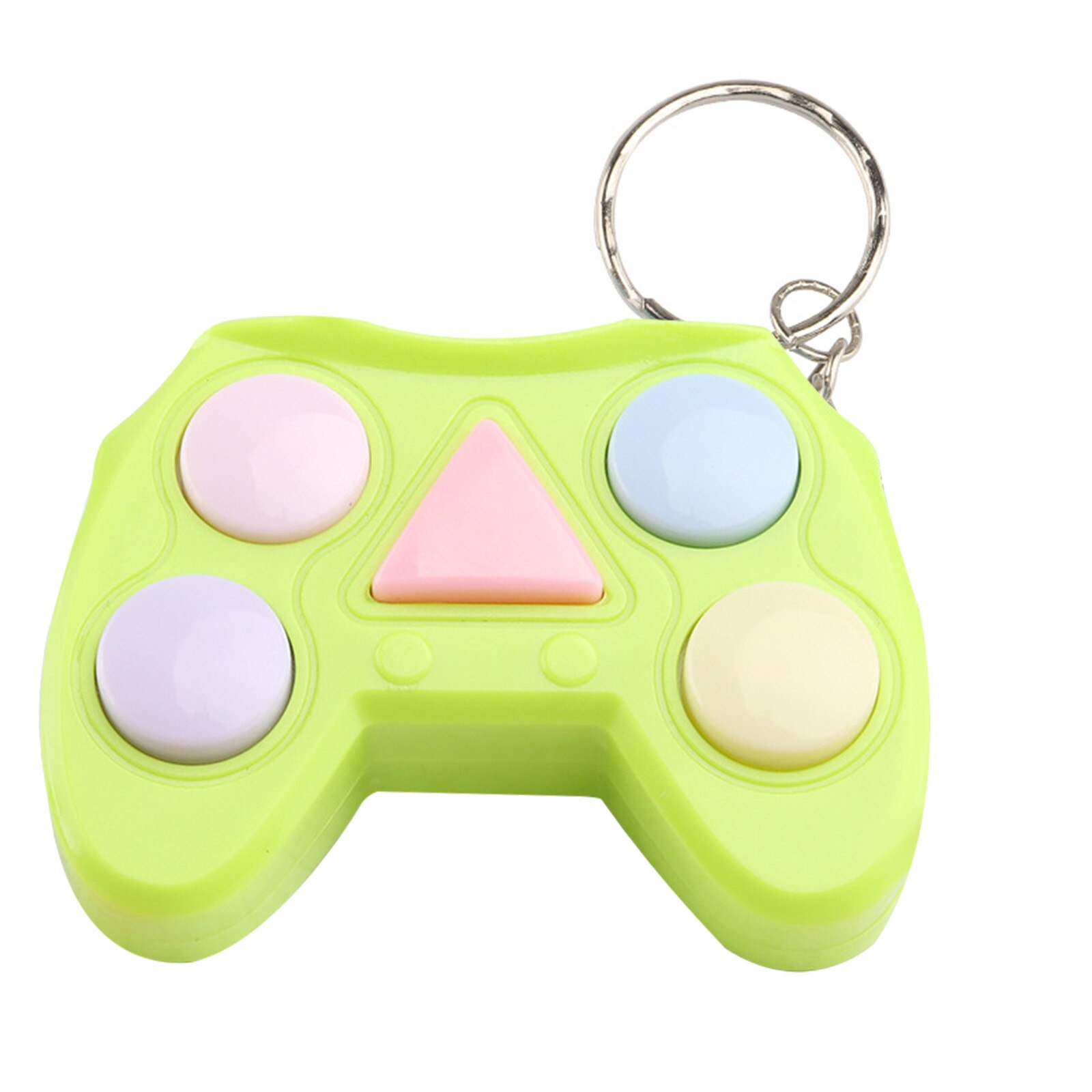 Mini Griff Spiel Keychain LED Elektronische Speicher Spiele Für freundlicher Erwachsene Gamepad bilden Würfel Gerät Keychain Pädagogisches Spiel Spielzeug: Licht Gelb