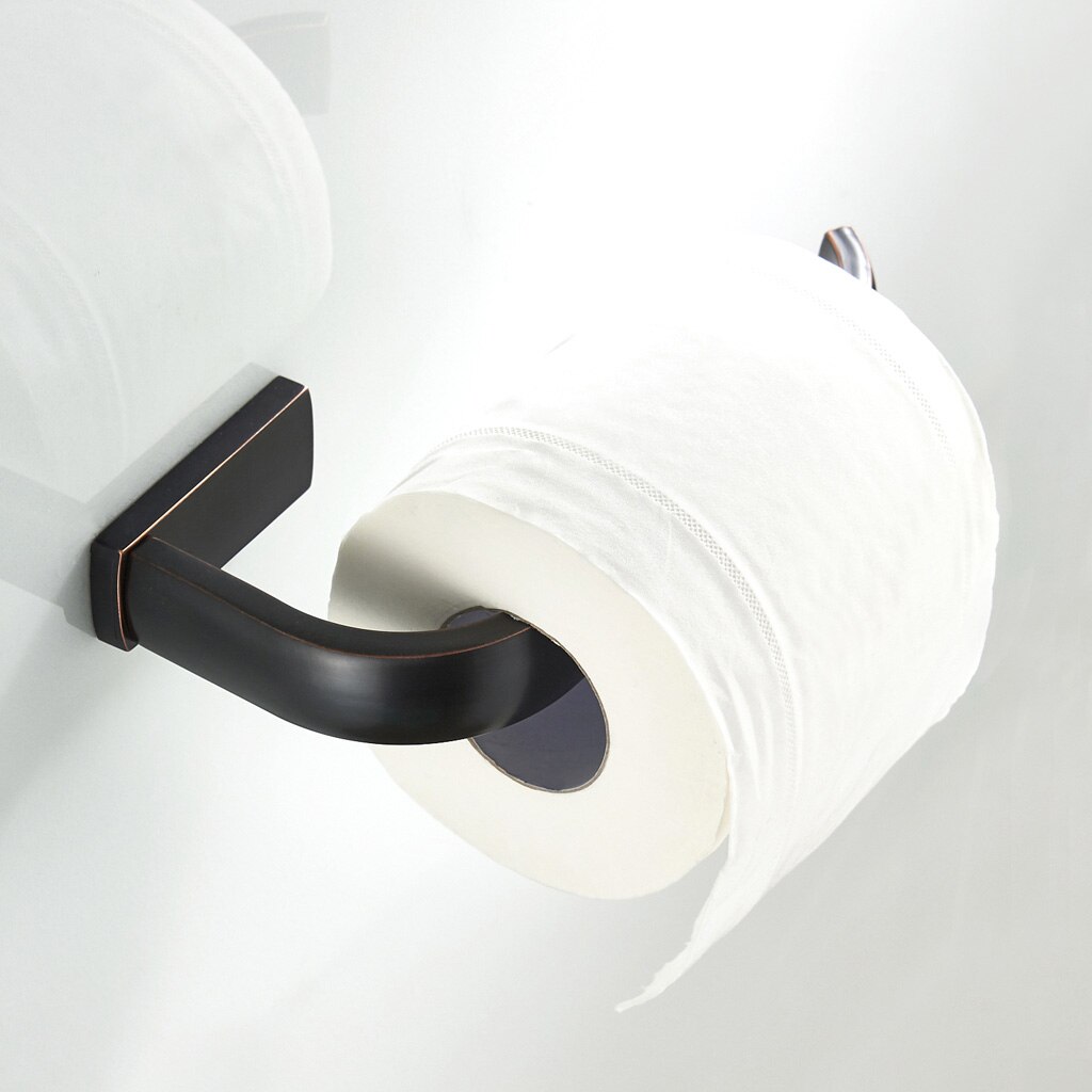 Soporte para papel de cocina, rollo de papel higiénico de latón, gancho de almacenamiento de tejido para cocina, baño, hogar, Portable, soportes de papel higiénico
