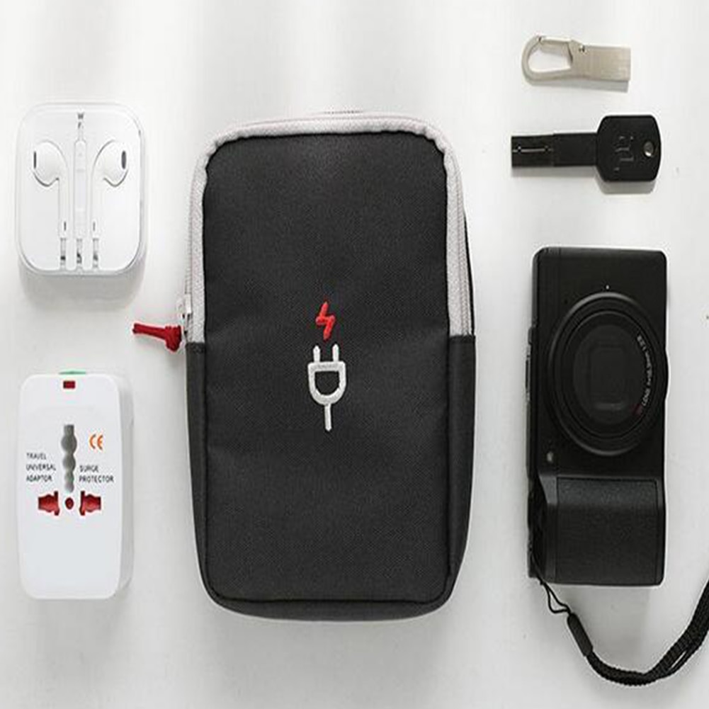 Rejse gadget organisator taske bærbar digital kabeltaske elektronik tilbehør opbevaring bæretaske pose til usb power bank