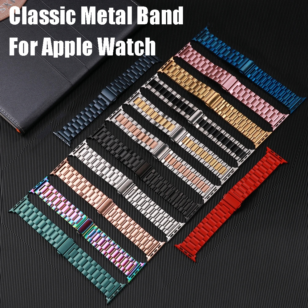 Metalen band voor Apple Watch Ultra 2 Band 49 mm roestvrijstalen armband voor iWatch 10 9 8 7 6 46 mm 42 mm 41 mm 45 mm 38 44 mm 40 mm