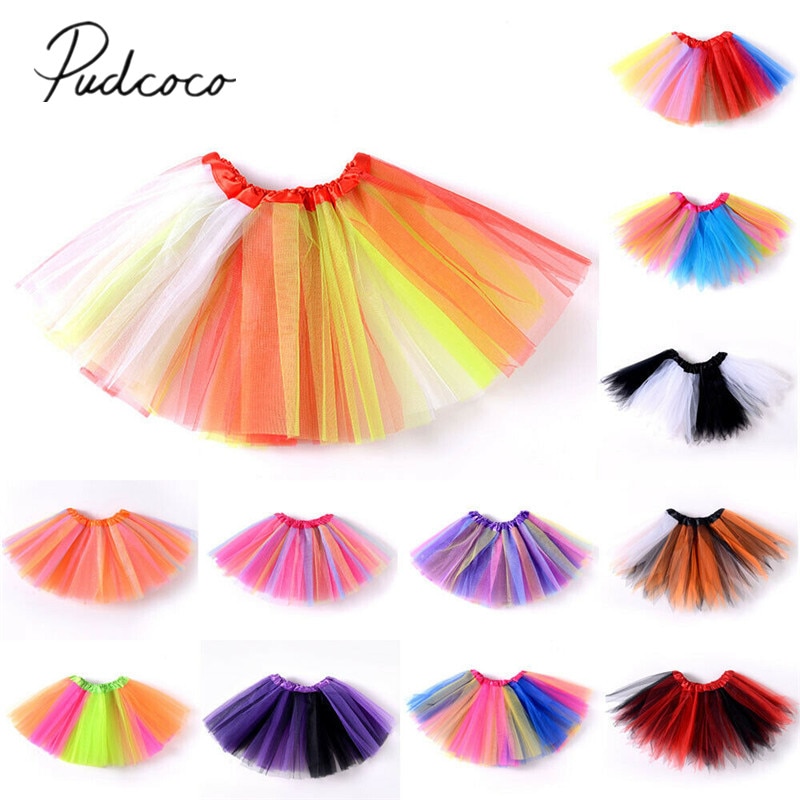 Baby Zomer Kleding Kinderen Tutu Rok Kindje Prinses Dressup Party Meisjes Kostuum Ballet Dans Slijtage Kleurrijke Chiffon Rok