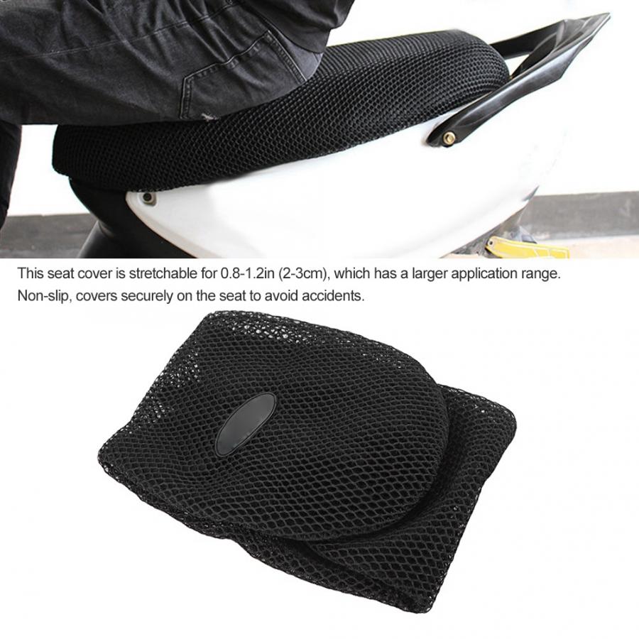 Waterproof Seat Cover Heat Insulation Cooling Protector for Motorcycle Electric Bike Mesh Seat Cover