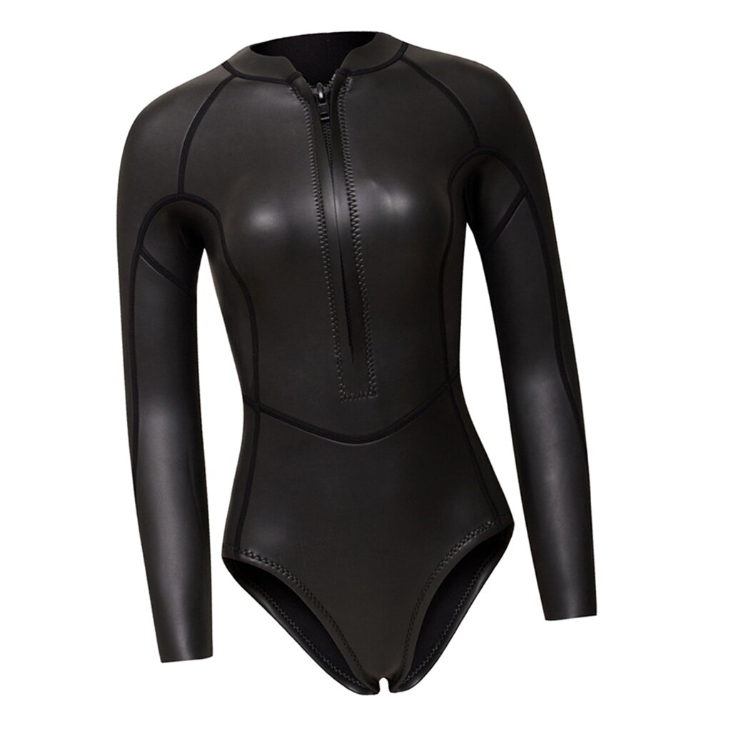 2MM Neoprene Wetsuit Women Long Sleeve Scuba Diving Wet Suit Swimsuit Rash Guard Wetsuit for Surfing Swimming Diving Suit