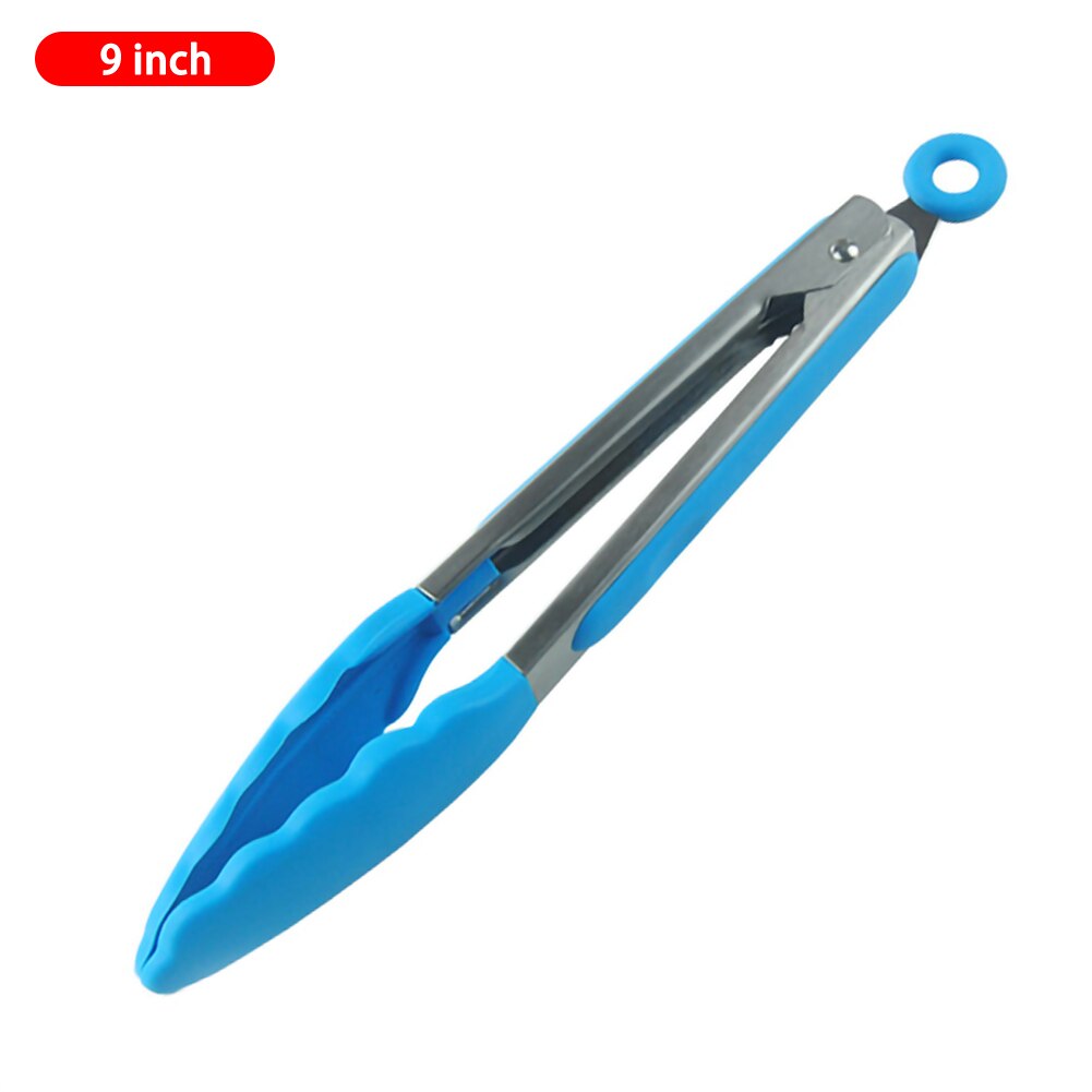 Food Grade Silicone Food Clip Barbecue Clip Bread Clip Multifunctional Kitchen Tool Cooking Tong Clip: blue