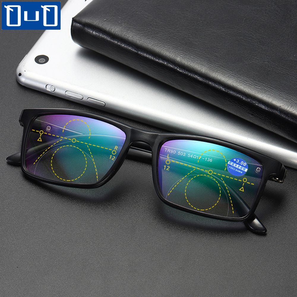 Progressieve Multifocale Leesbril Anti Blauw Licht Presbyopie Brillen Buurt Ver Sight Bril Verziendheid Dioptrie Eyewear